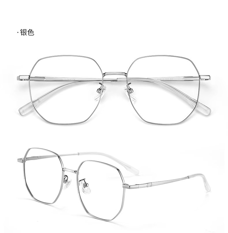 Gold thread ultra-light pure titanium eyeglass frame oval frame 123244 Danyang professional eyeglass fitting, myopia eyeglass frame for women without makeup pic 17