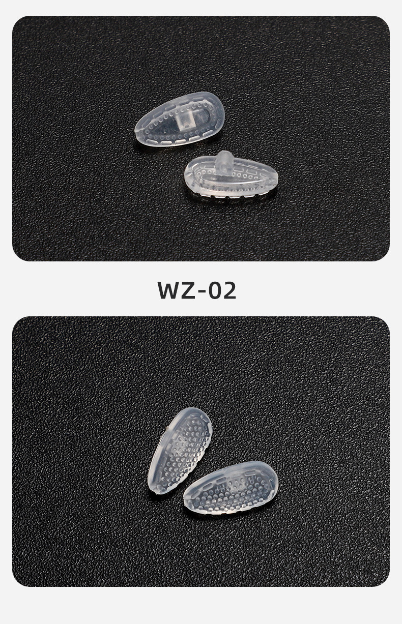 硅胶气囊按摩鼻托空气软鼻托通用锁卡式鼻托框架眼镜颗粒防滑鼻托详情10