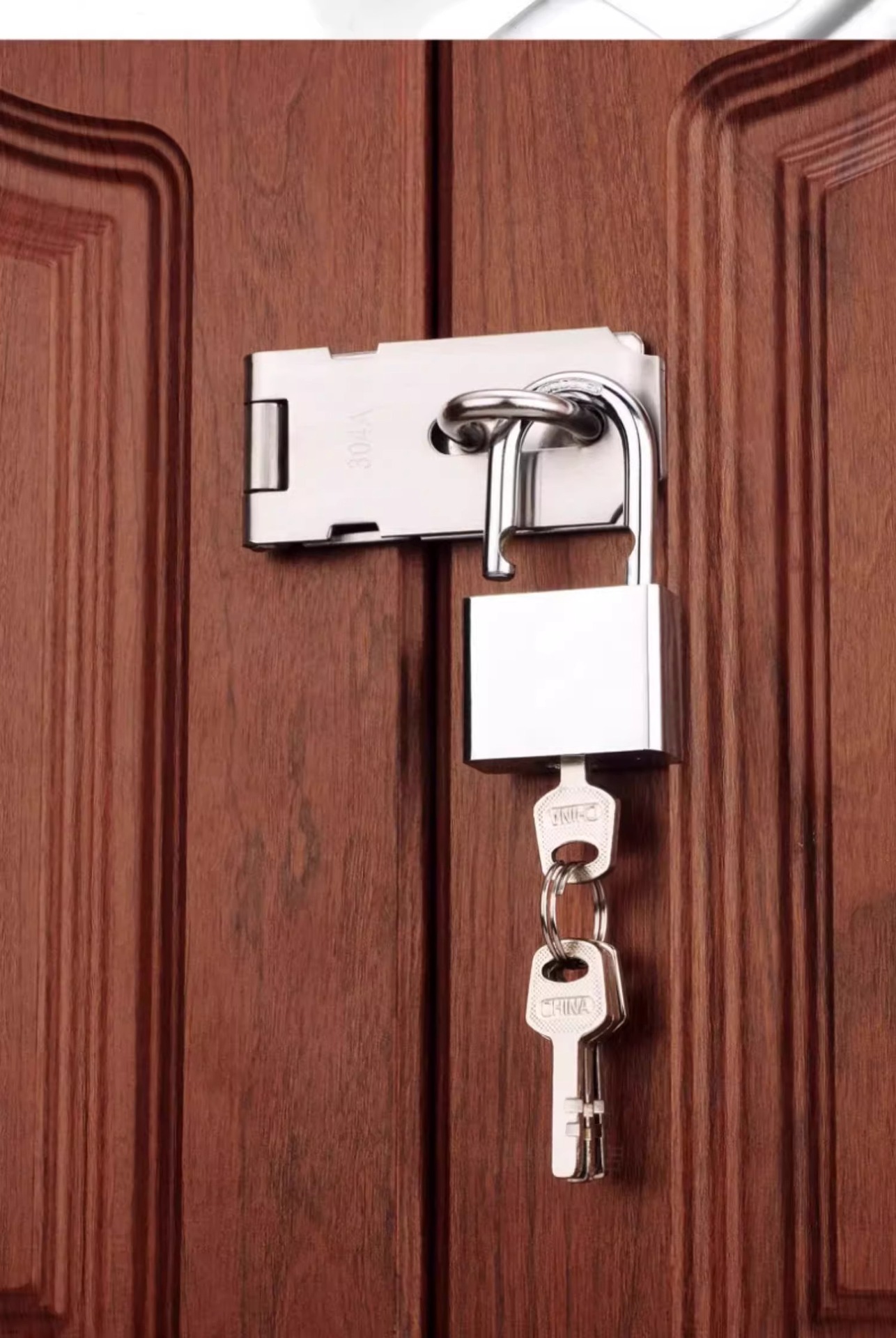 Stainless steel padlock, waterproof, rust-proof and anti-picking lock, dormitory cabinet lock, old-fashioned household door anti-theft door lock, exposed installation pic 12