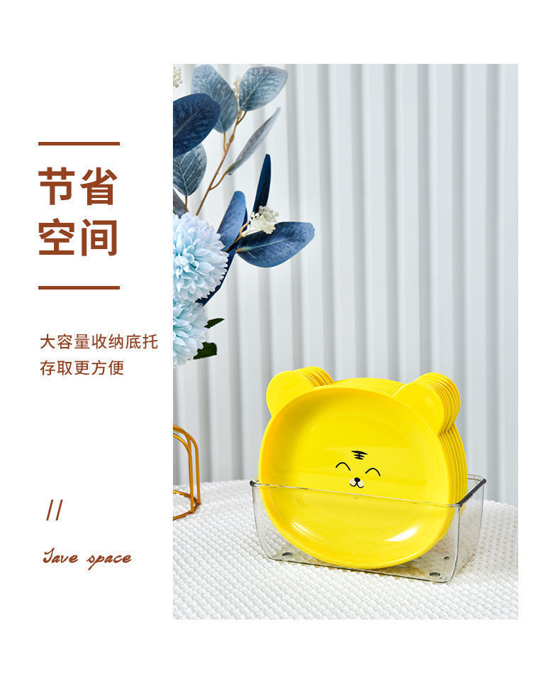 家用小熊零食碟餐桌吐骨碟创意餐具防摔小盘子水果干果盘年货碟子详情15