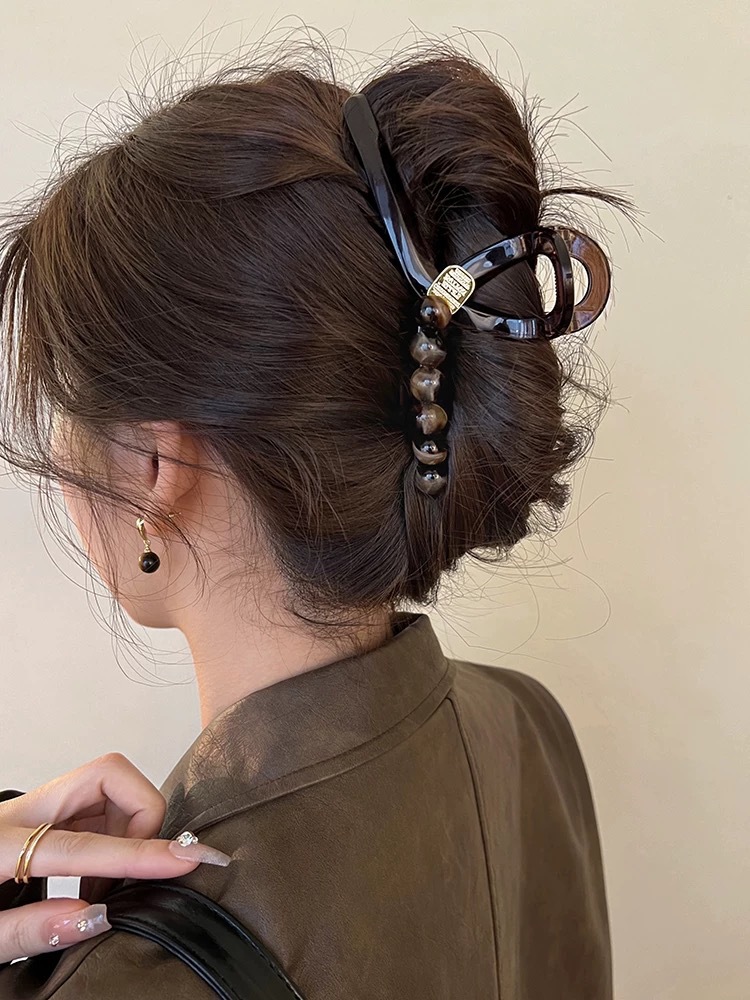 Early spring accessories: flower-shaped hairpins, large female hairpins, large hair volume at the back of the head, shark hairpins, popular hairpins, pearl hairpins, headwear pic 4
