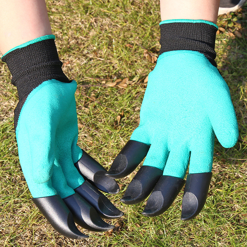 Claw Garden gloves, garden cauliflower planting latex anti-slip and anti-cut, cross-border digging labor protection gloves for garden planting pic 9