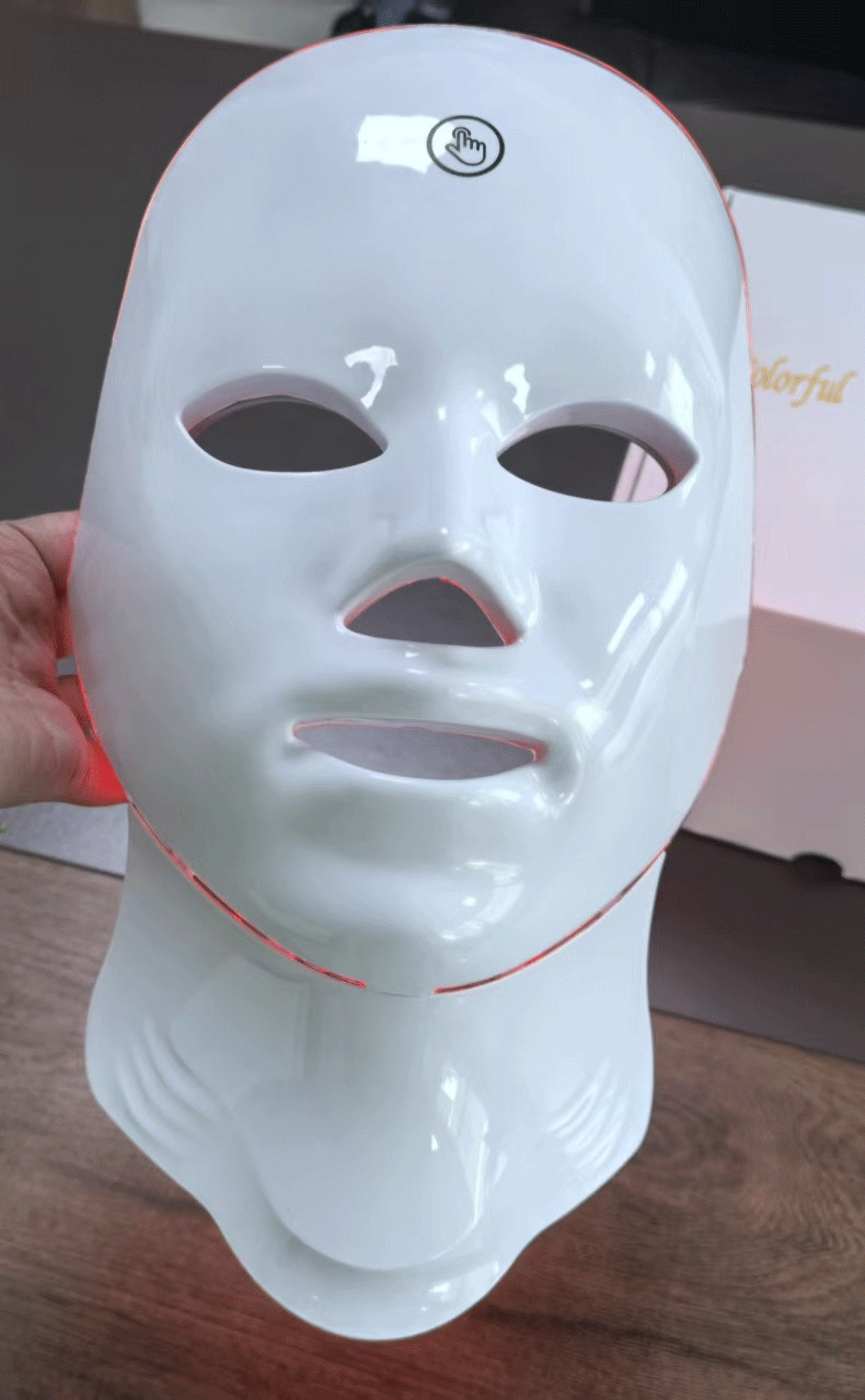 shanilak Cross-border best-selling rechargeable touch color light Mask Device, LED seven-color beauty mask, spectrometer beauty device pic 10