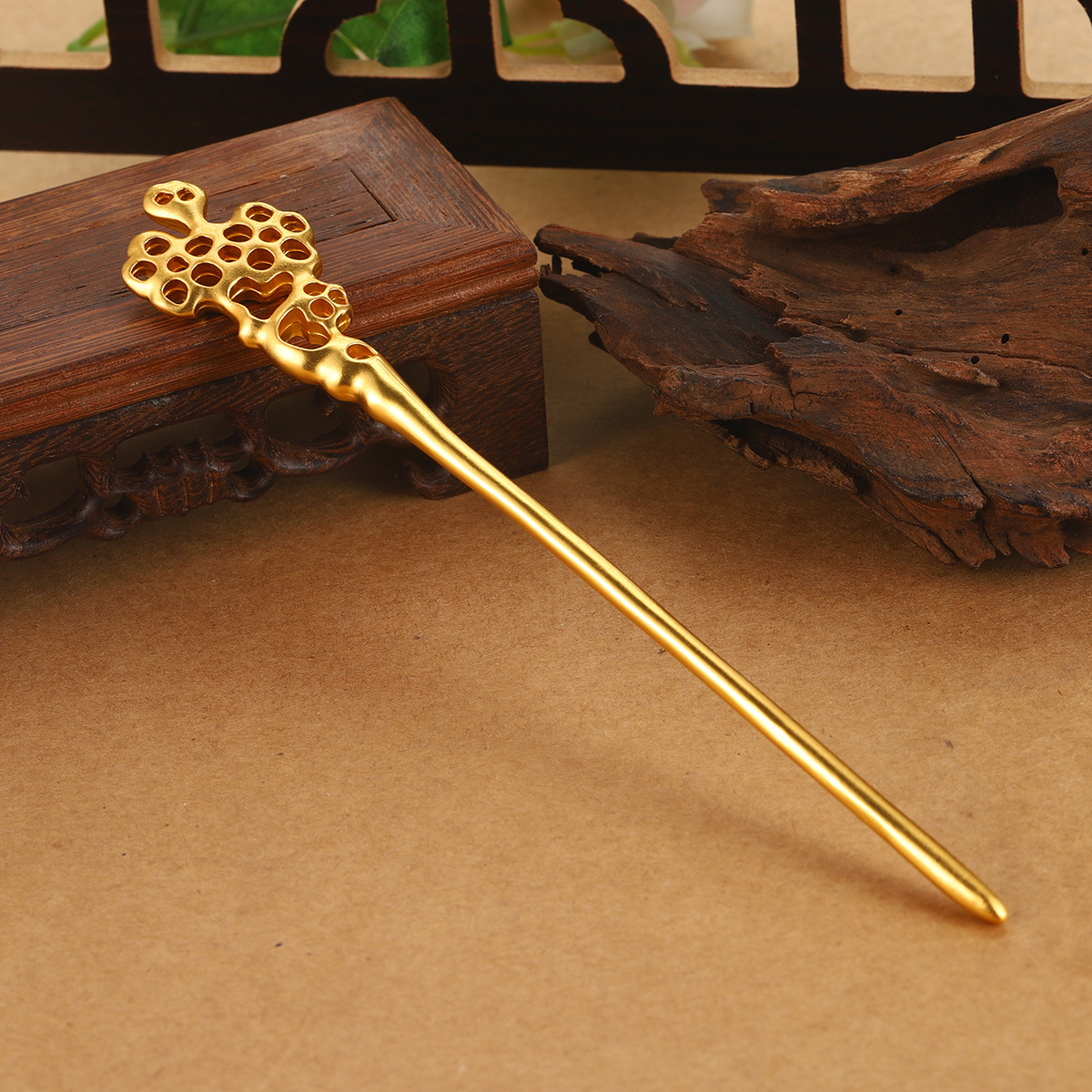 New Chinese-style hollowed-out flower and auspicious cloud hairpins, retro headwear accessories, Hanfu and cheongsam versatile hairpins, courtly ancient style ladies pic 43