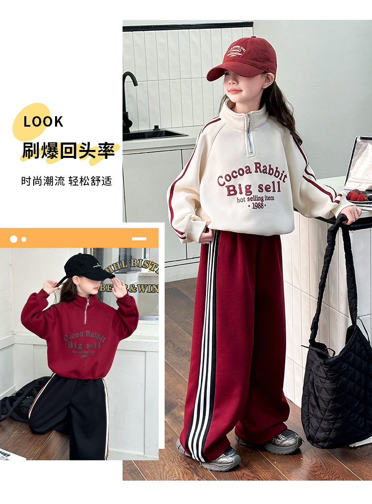 女童春秋套装2025春装新款儿童洋气卫衣大童运动休闲长裤两件套潮详情4