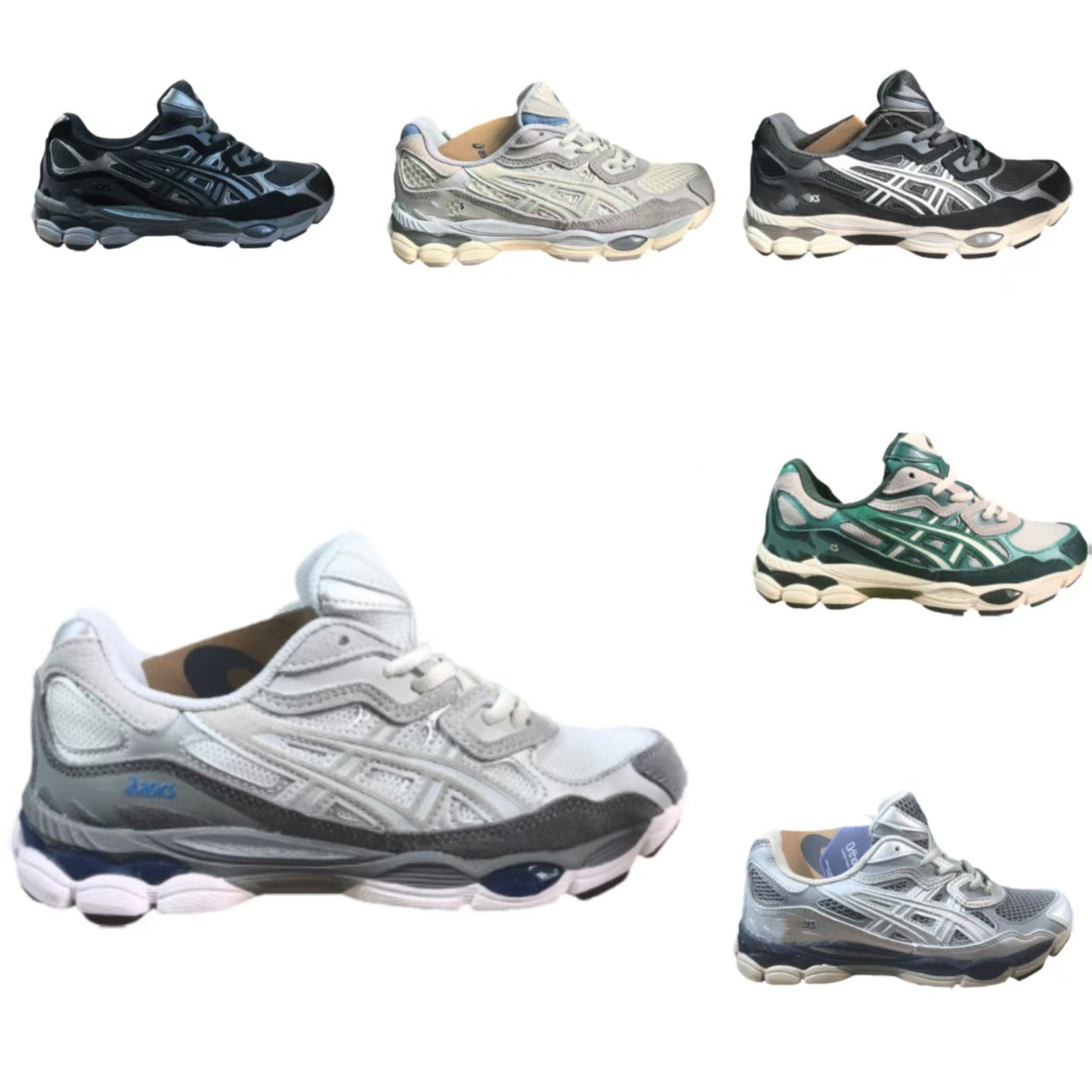 Retro N running shoes with increased height inside, Y couple style for men and women, C shock-absorbing sports shoes, anti-slip running shoes, durable and casual life pic 2