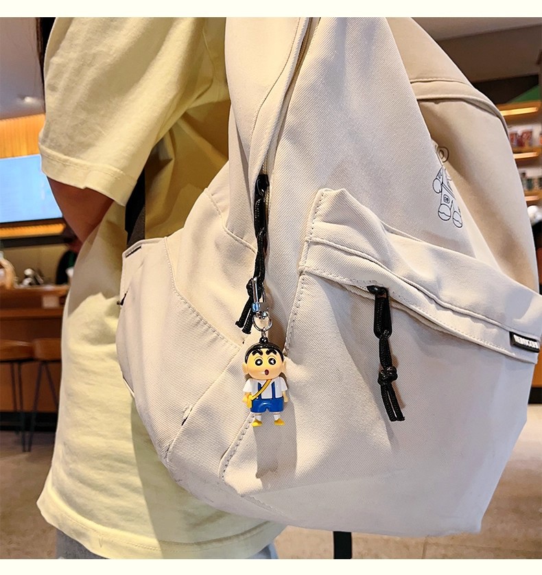 正版蜡笔小新磁吸对对碰钥匙扣情侣闺蜜包包小挂饰可爱公仔冰箱贴详情11