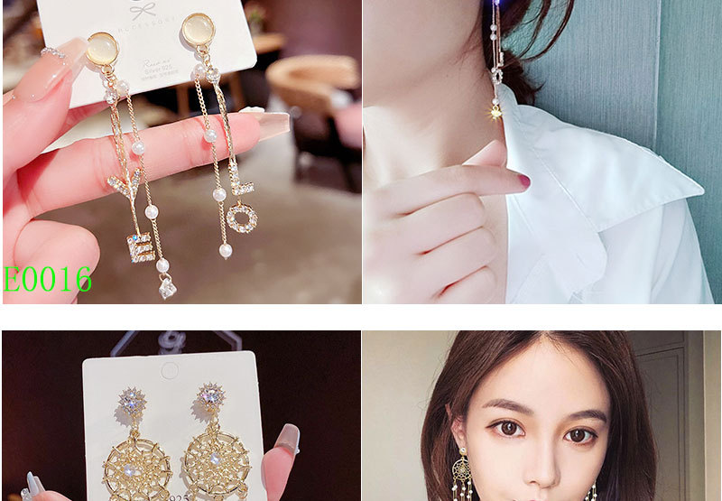 925银针轻奢锆石百搭耳环高级感时尚耳钉女气质爆款流苏耳饰批发详情10