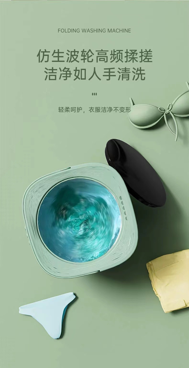 Factory direct sales of 8L folding washing and spinning integrated washing machine, small student dormitory washing machine, baby washing machine, portable pic 13