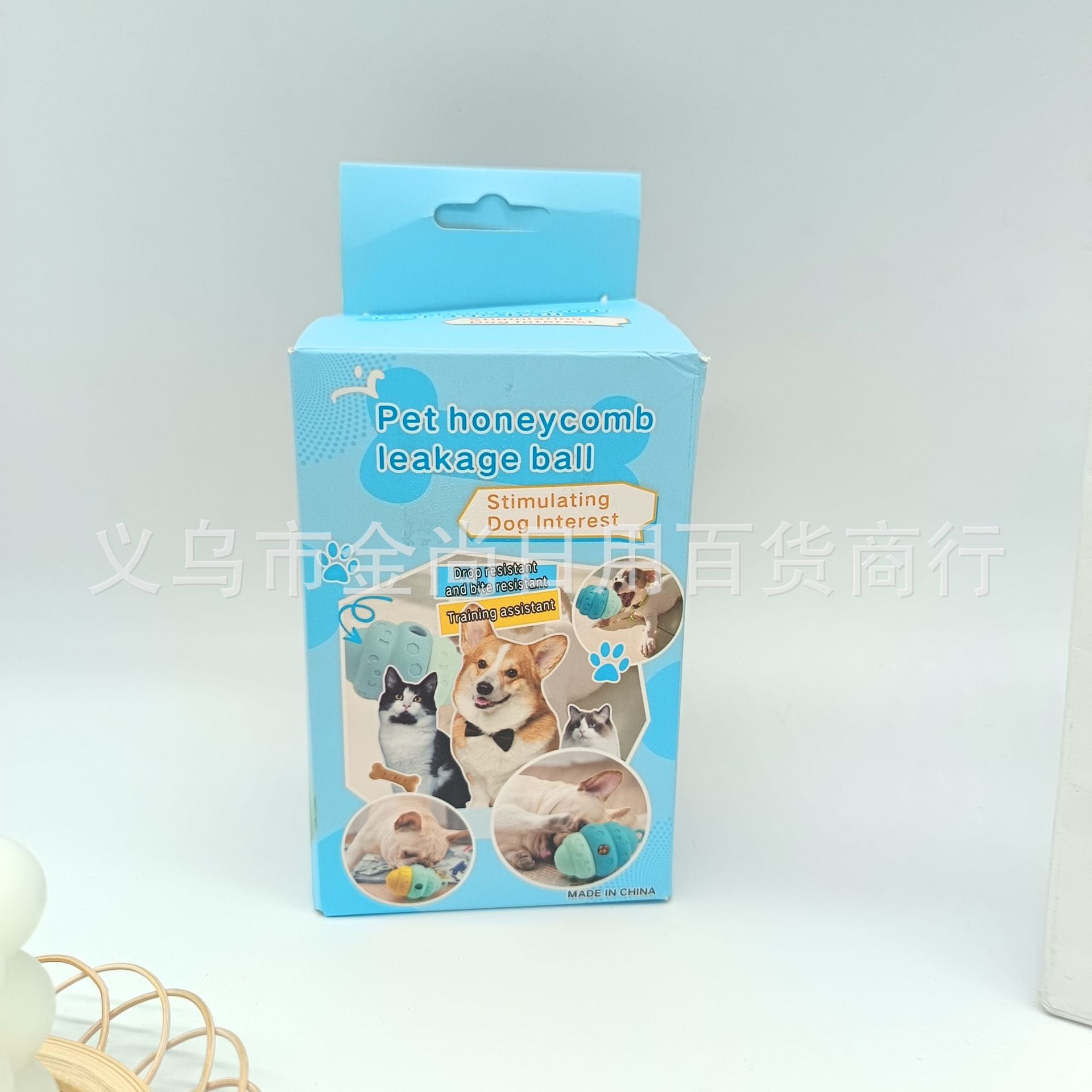 Cross-border new dog toy, pet teething, leaky feeding ball, durable and boring, teething intelligence development, slow feeding device, biting fun pic 6