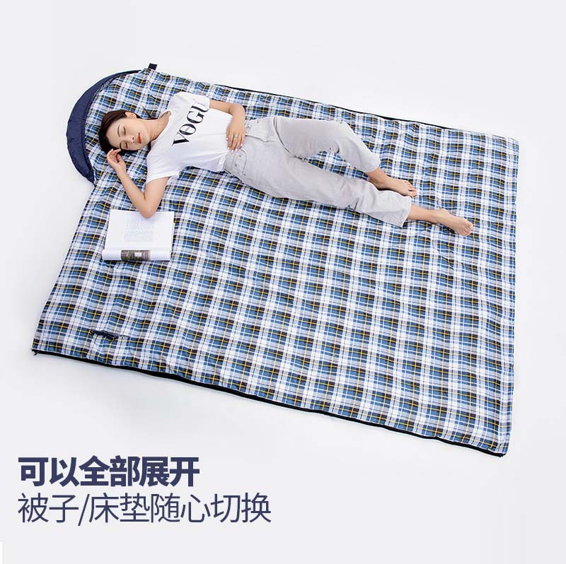Factory wholesale adult outdoor sleeping bags, single person in spring, autumn and winter, spliced thickened sleeping bags for midday rest, travel and camping pic 5