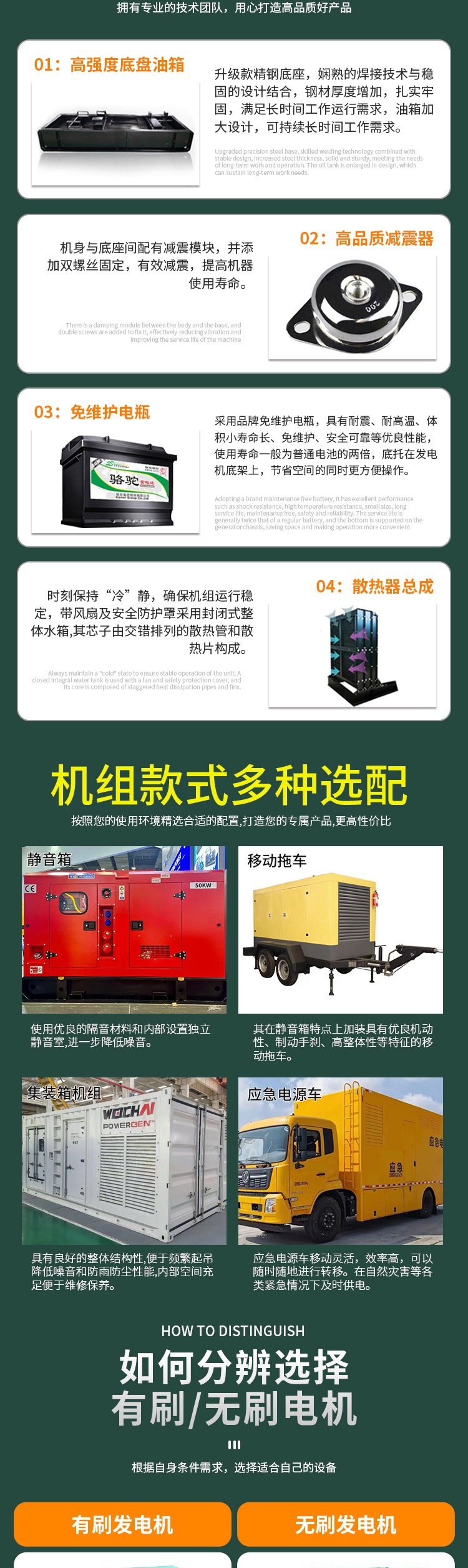 50kw柴油发电机组100kw120kw150kva200kw250KW300kw400千瓦发电机详情9