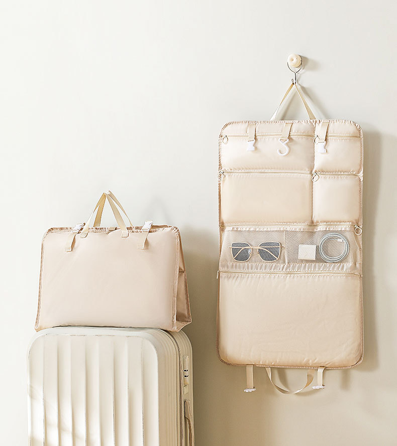 The 7-in-1 travel bag is portable and durable. It is suitable for classifying clothes, shoes, makeup, dust-proof bags, hanging clothes and storage bags for the start of the school year pic 8
