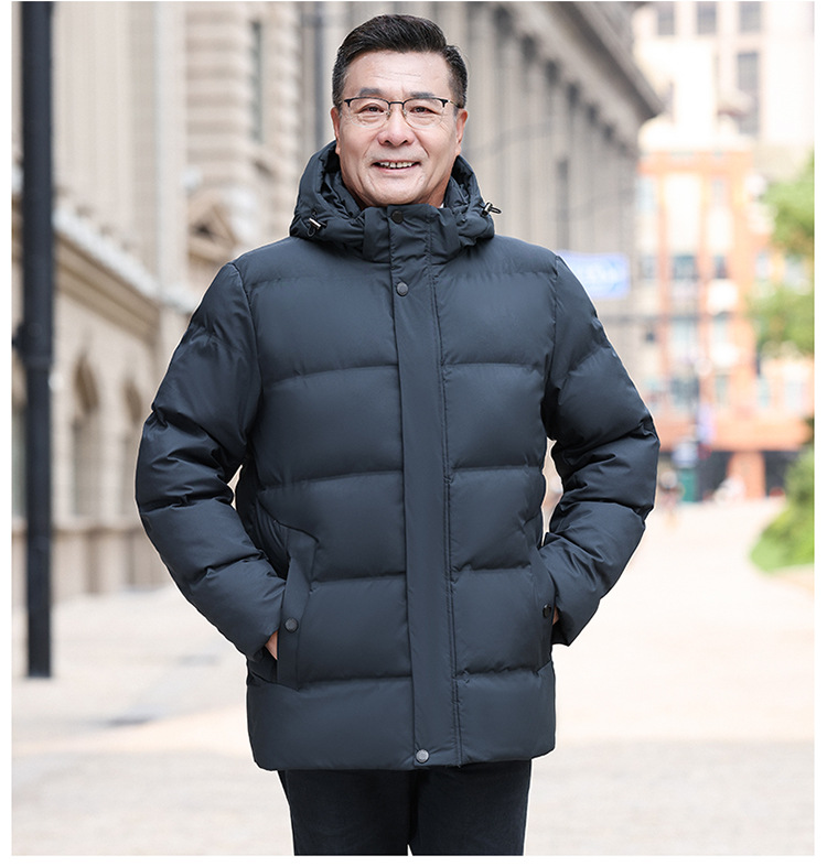 新品中老年人羽绒服男短款加厚2024冬装老年父亲爸爸鸭绒保暖外套详情22