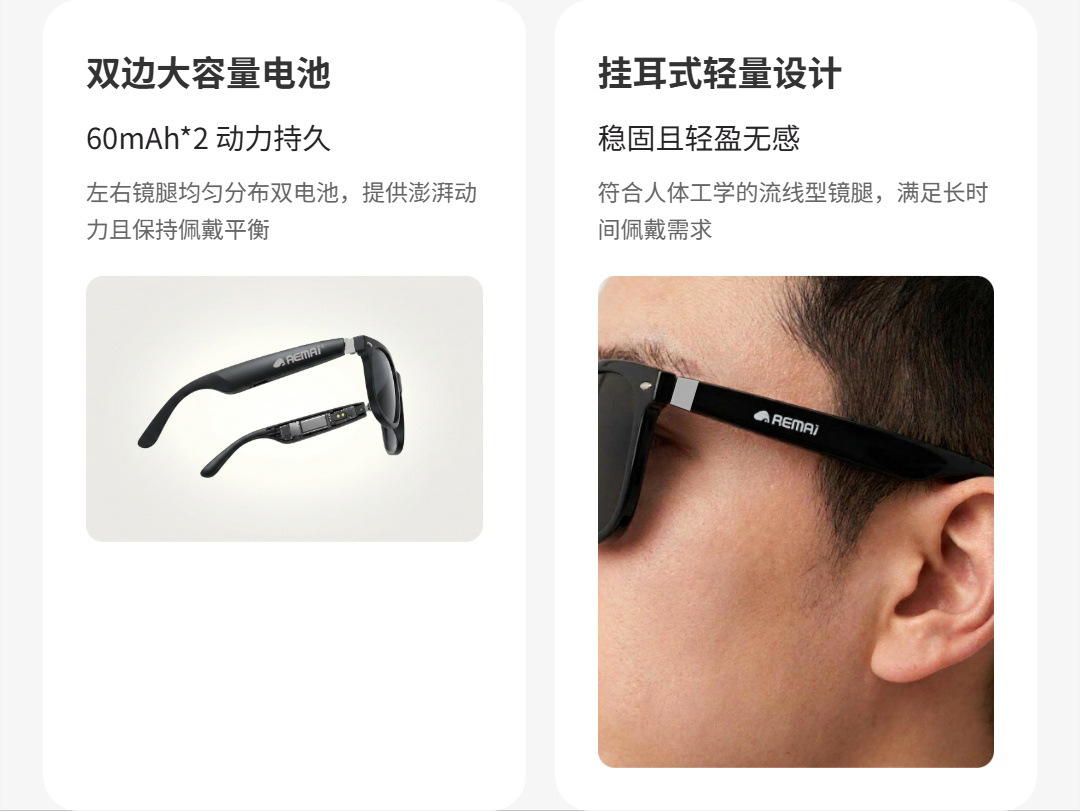 يمكن استخدام نظارات الشمسية ZN435 لنظارات شمسية مع نظارات شمسية مع نظارات بلوتوث AI pic 9