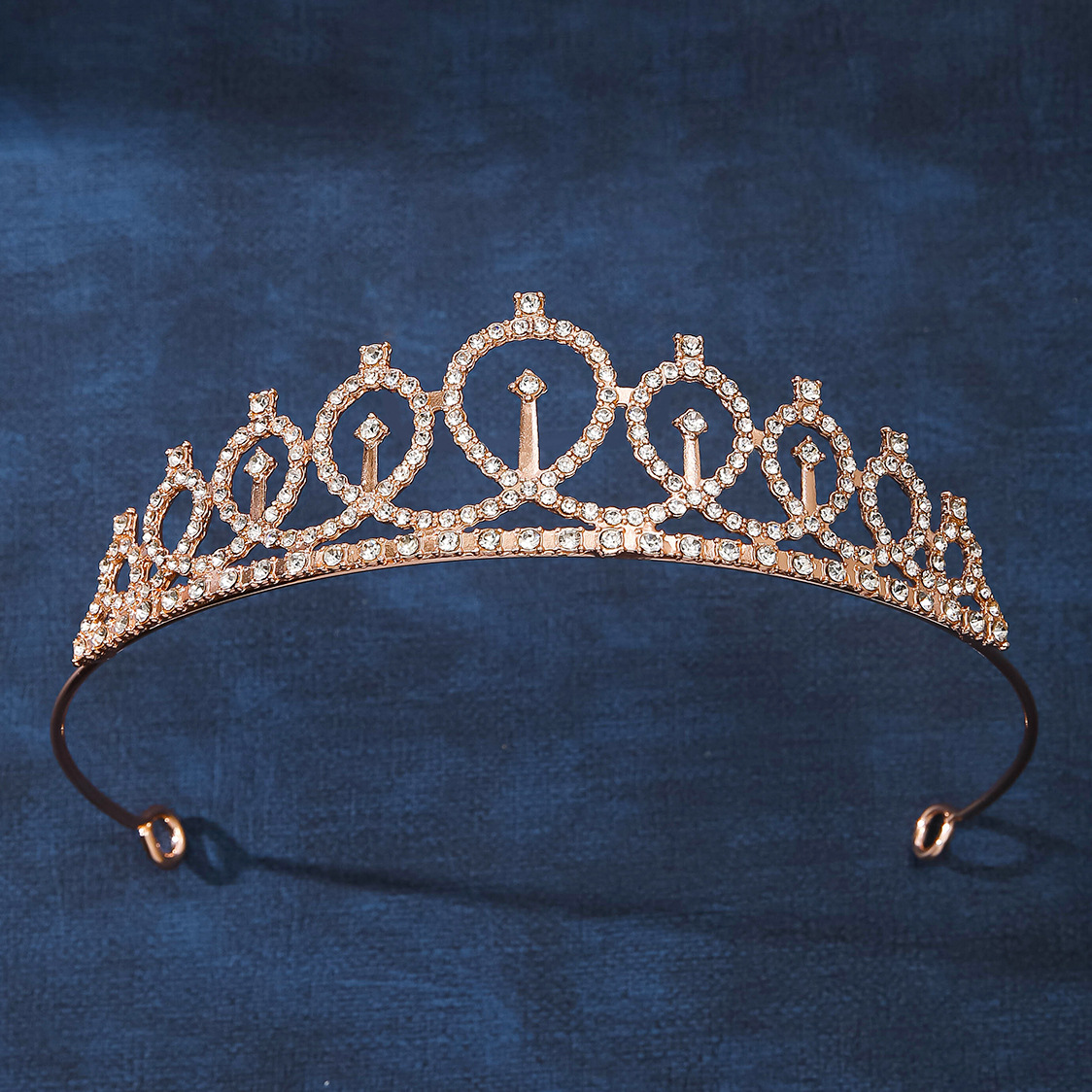 Partido europeo y americano corona cabeza hoop strass corona adornos para el cabello año nuevo Señora Número fiesta de cumpleaños piezas de metal anillo de pelo pic 12
