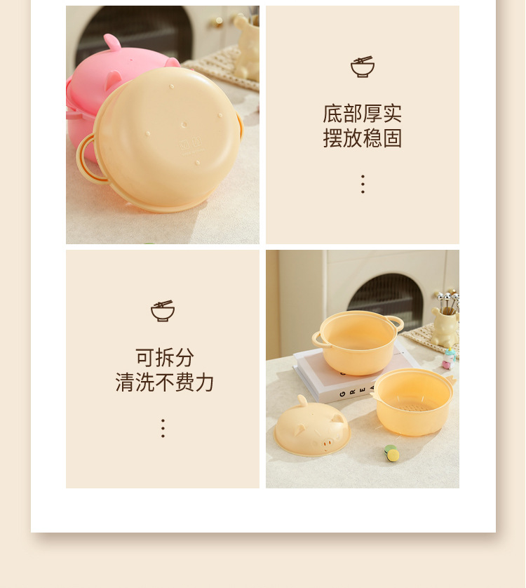 2025 nuevo cuenco de macarrón de burbuja puede ser microondas calentado estudiante bineared cute gran capacidad mezcla de macarrón instantáneo lik bowl pic 12