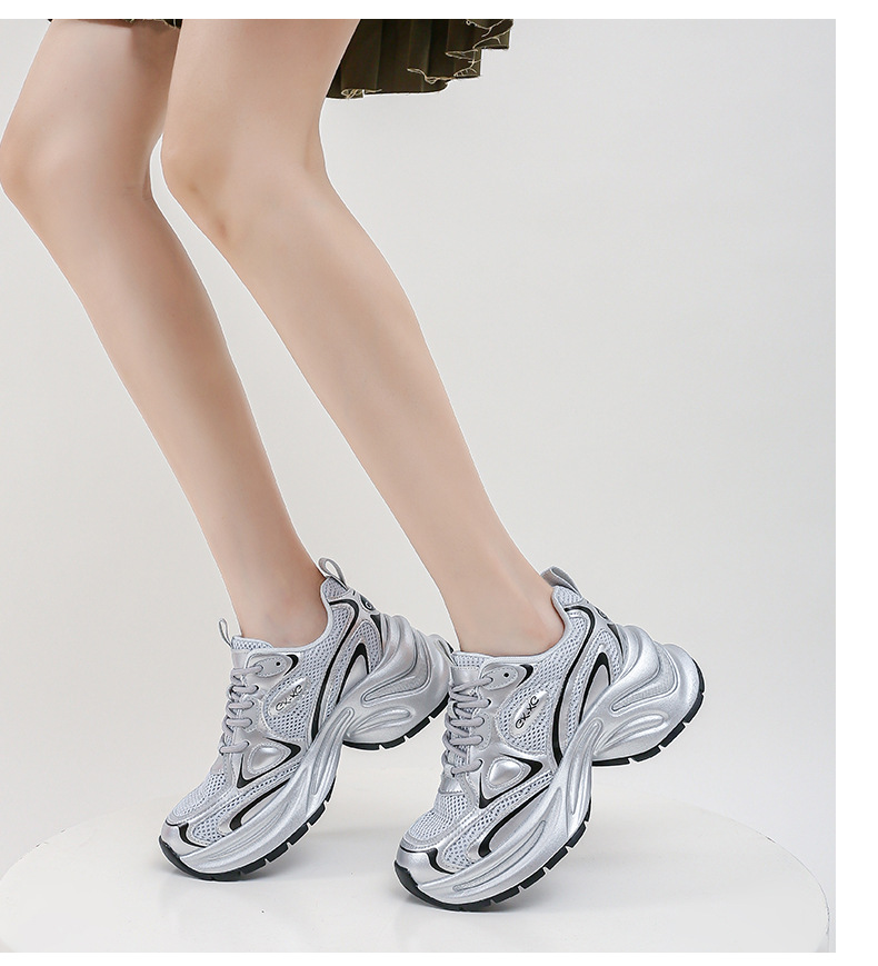 In the autumn and winter of 2025, dad shoes for women are popular thick-soled, versatile, casual, anti-slip, height-increasing, soft-soled, and lightweight sports shoes pic 22