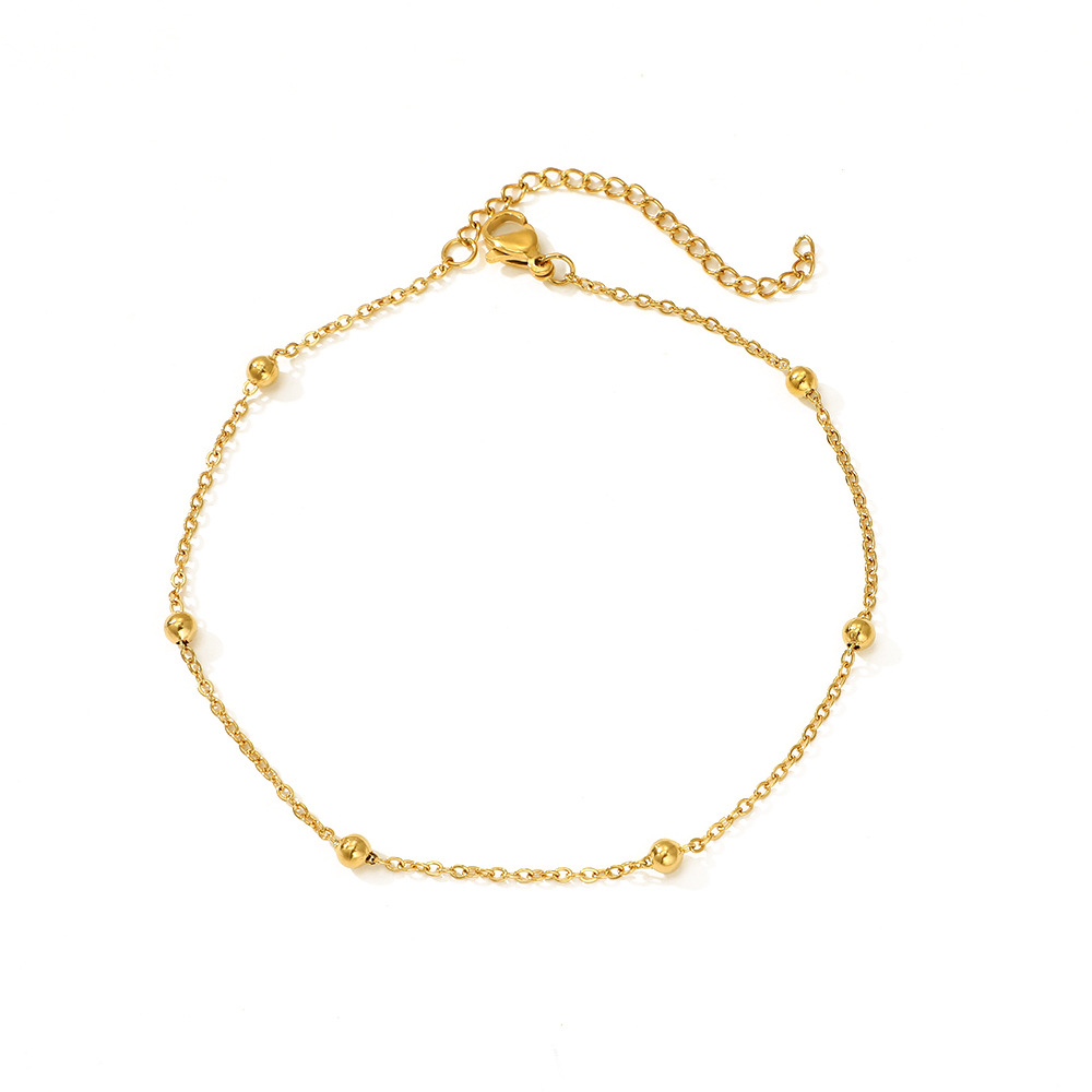 欧美 异域风情复古时尚多层流苏足饰女 金属链条脚背链宫廷风脚链详情5