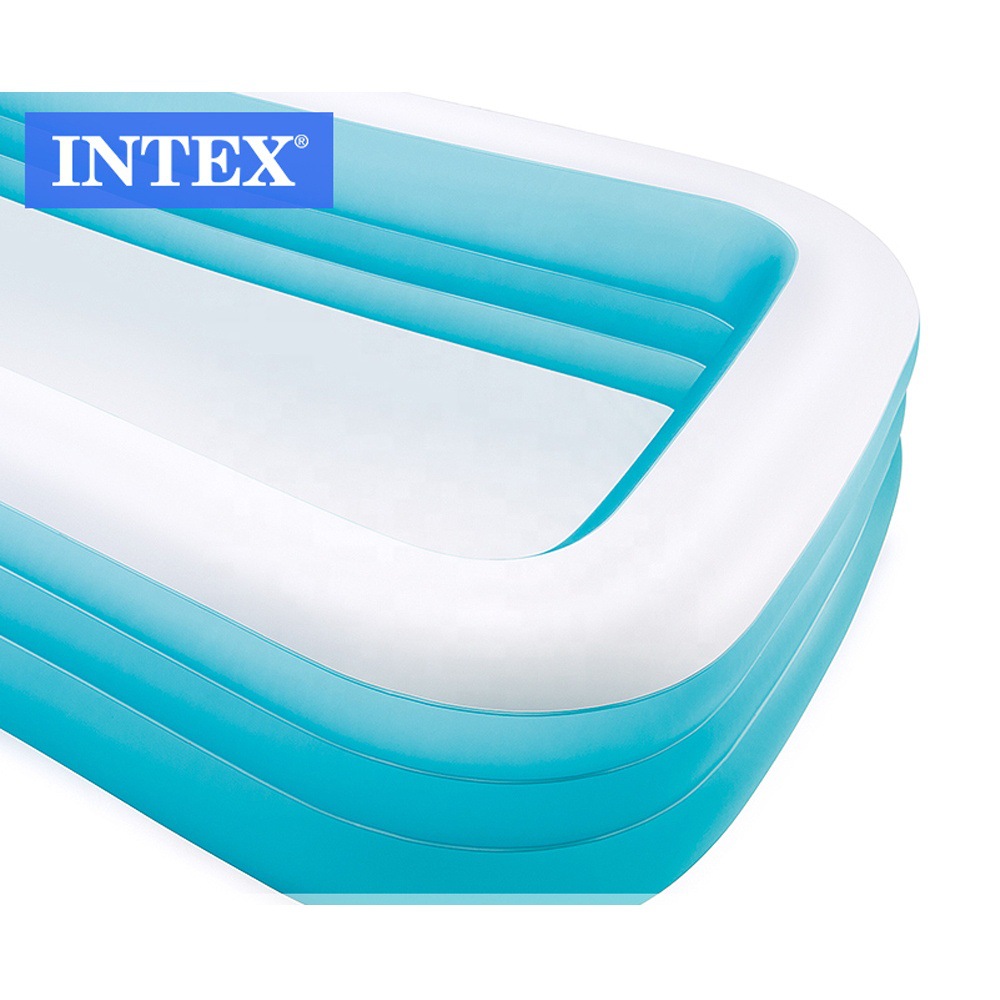 INTEX58484小型家庭泳池 家庭亲子充气户外花园草坪游泳池 戏水池 高端环保加厚 充气三环水池详情7