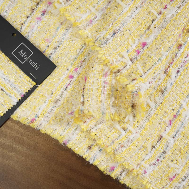 Mokashi high-end light luxury woven blend fabric with a chanty style, vest, top, skirt and set for women pic 10