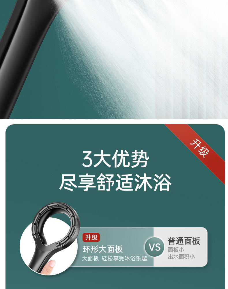 Douyin showerhead, hollowed-out shower, pressurized household bathroom, shower water heater, bathing, rain, lotus pod, flower drying, hair drying pic 2