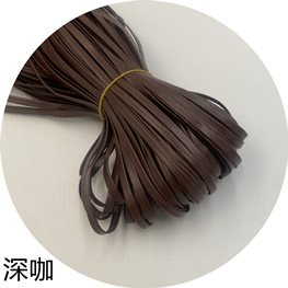 现货批发4mm5mm6mm8mm对折压条pu皮质感饰品穿链条绳服装辅料详情13