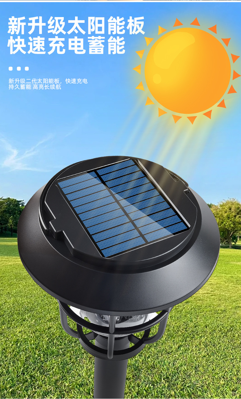 Cross-border solar wall lamps, outdoor waterproof retro garden lamps, outdoor garden atmosphere lamps, decorative lamps, hanging wall lamps pic 7