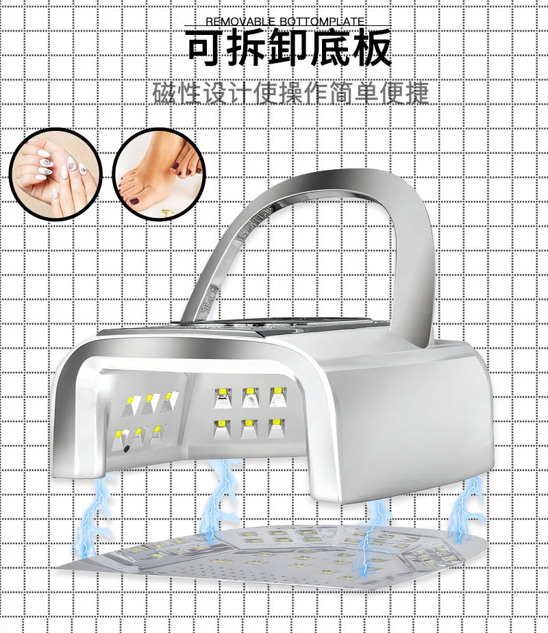 The new SUN A2 LED nail baking light therapy machine with 328W high power is a cross-border bestseller specially designed for nail salons pic 4