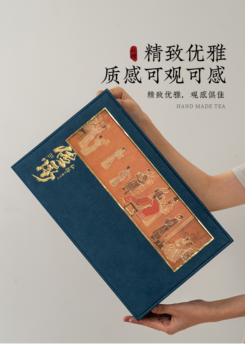 传承陶瓷茶叶罐瓦罐红茶绿茶白茶密封防潮储物节日送礼礼盒包装详情14