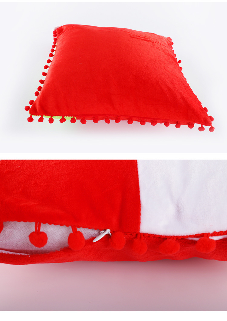 热转印抱枕耗材空白毛球靠垫套diy个性创意印图宝宝绒面枕套直销详情12