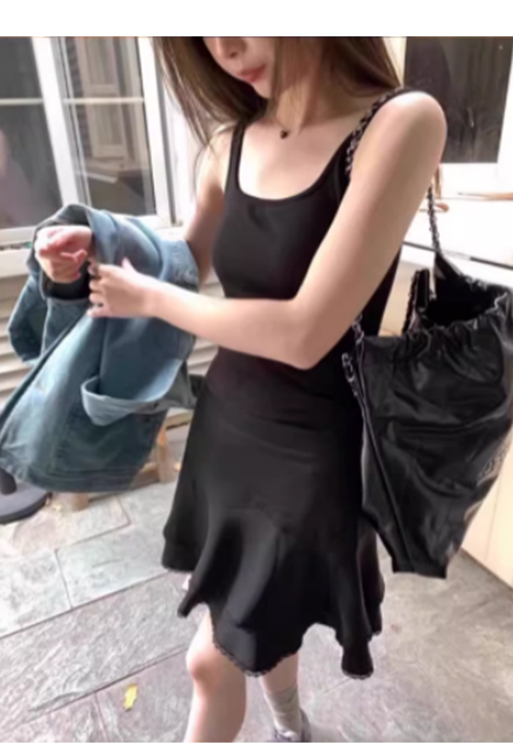 新款白色方领带胸垫吊带背心女夏季遮副乳内搭外穿修身显瘦百搭详情13