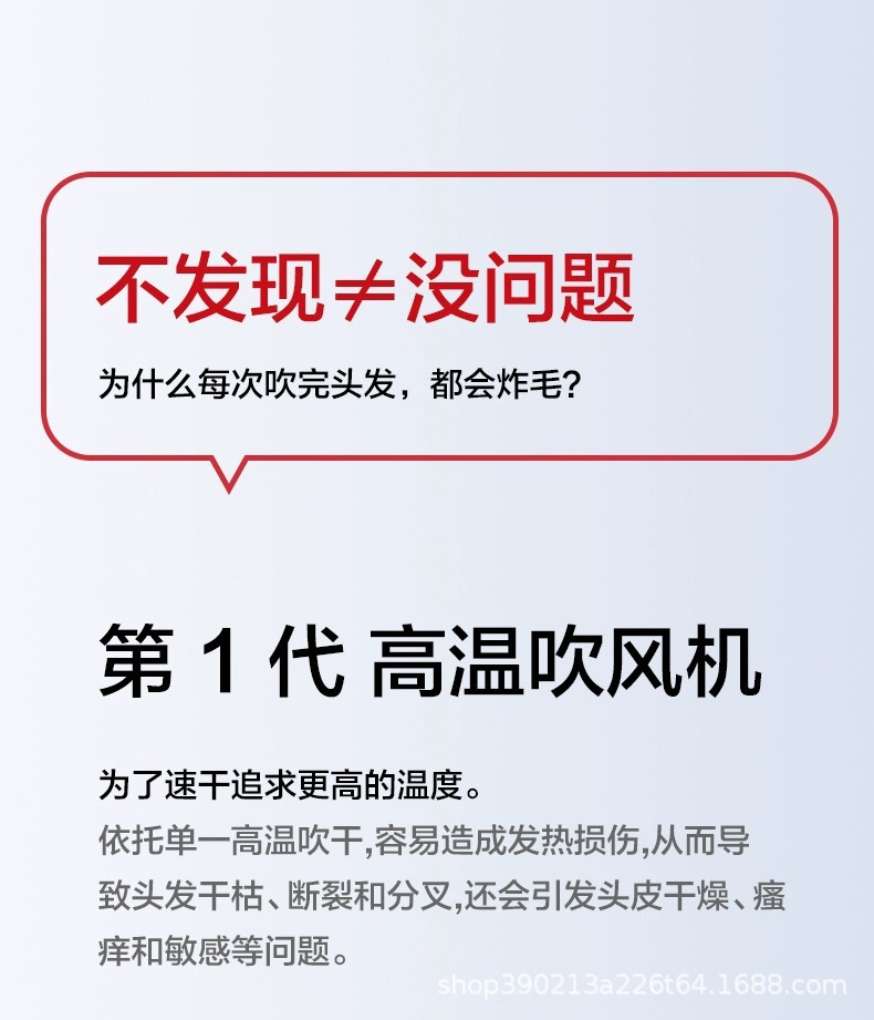 Bestseller Sen 1 Hair dryer, bladeless hollow high-speed hair dryer, electric hair dryer, hair dryer, super strong wind pic 2