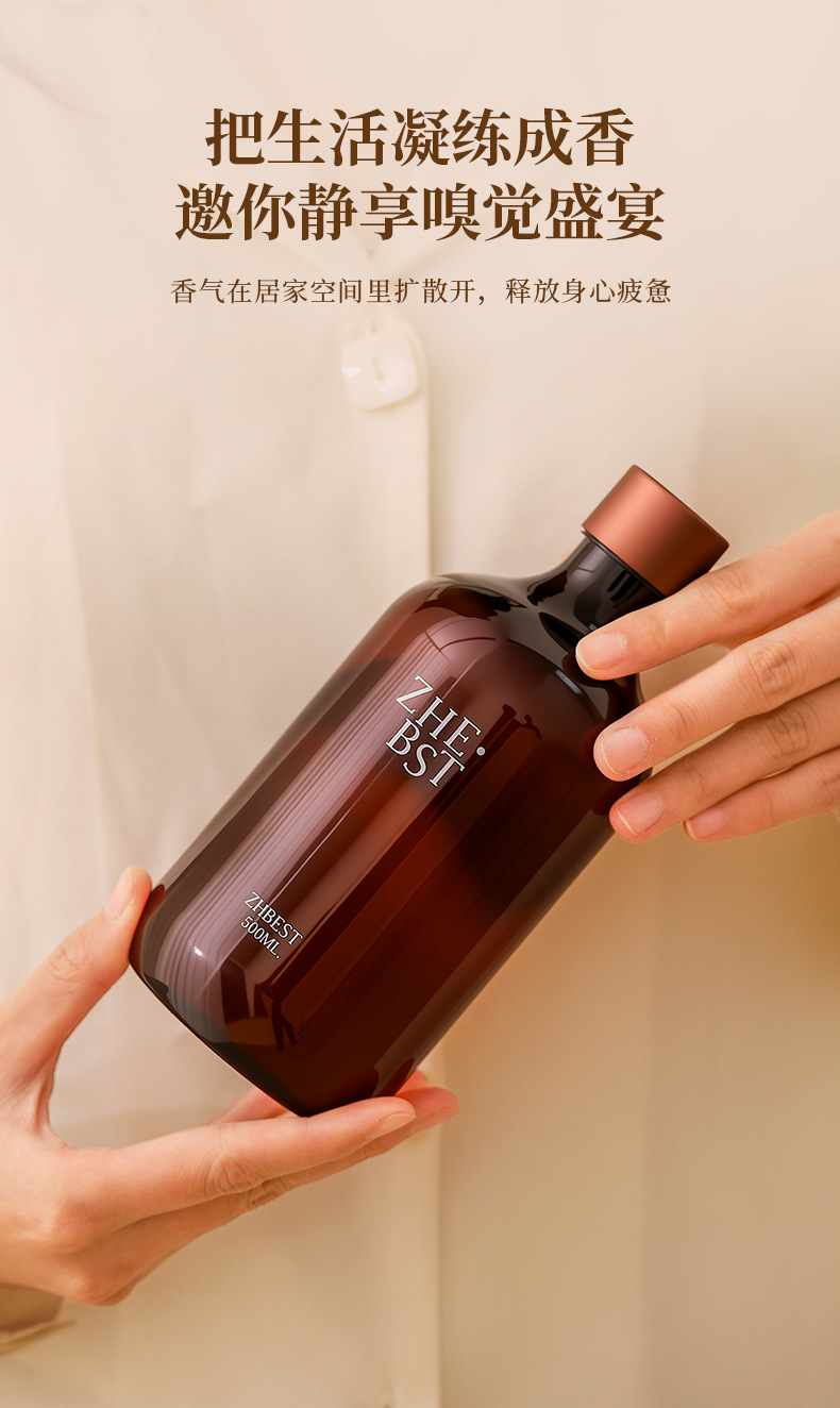 ZHE.BST Flameless aromatherapy essential oil long-lasting deodorizing Toilet, home hotel fragrance display, Bedroom air Fragrance aroma bottle pic 3