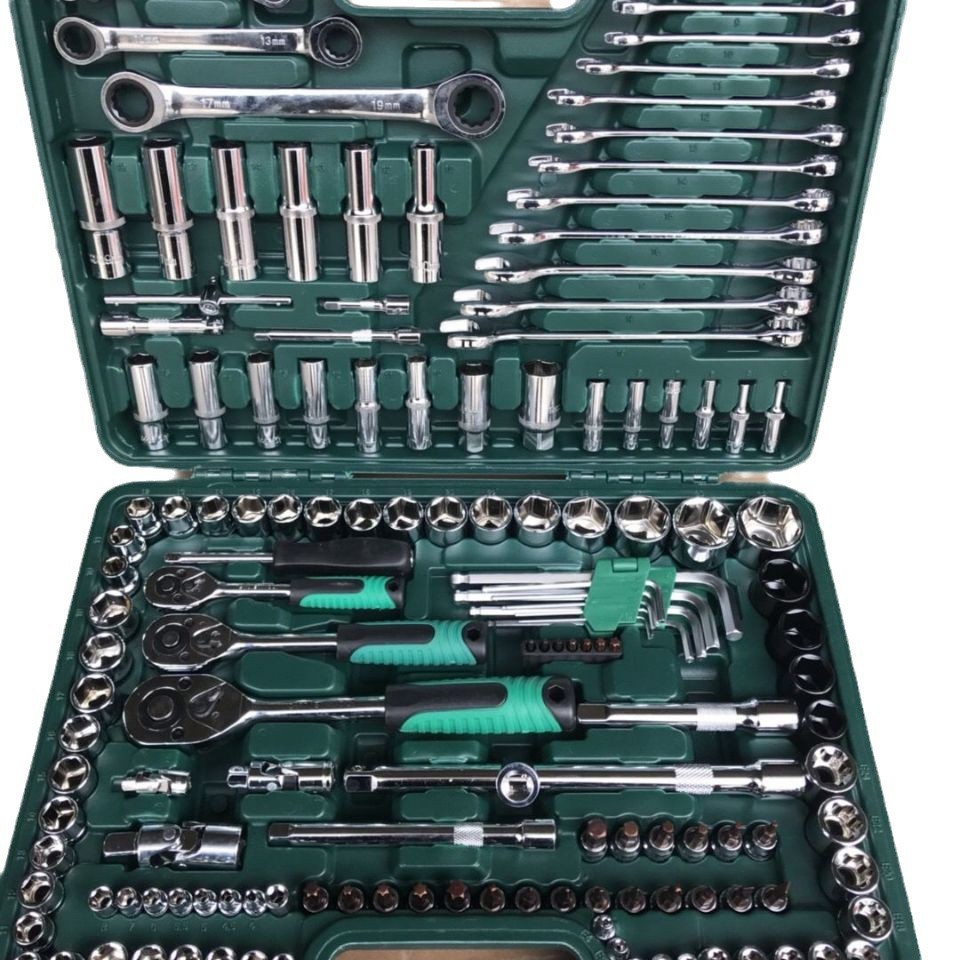 151件套套筒扳手套装万能套管棘轮板手修车 机修组合工具详情4