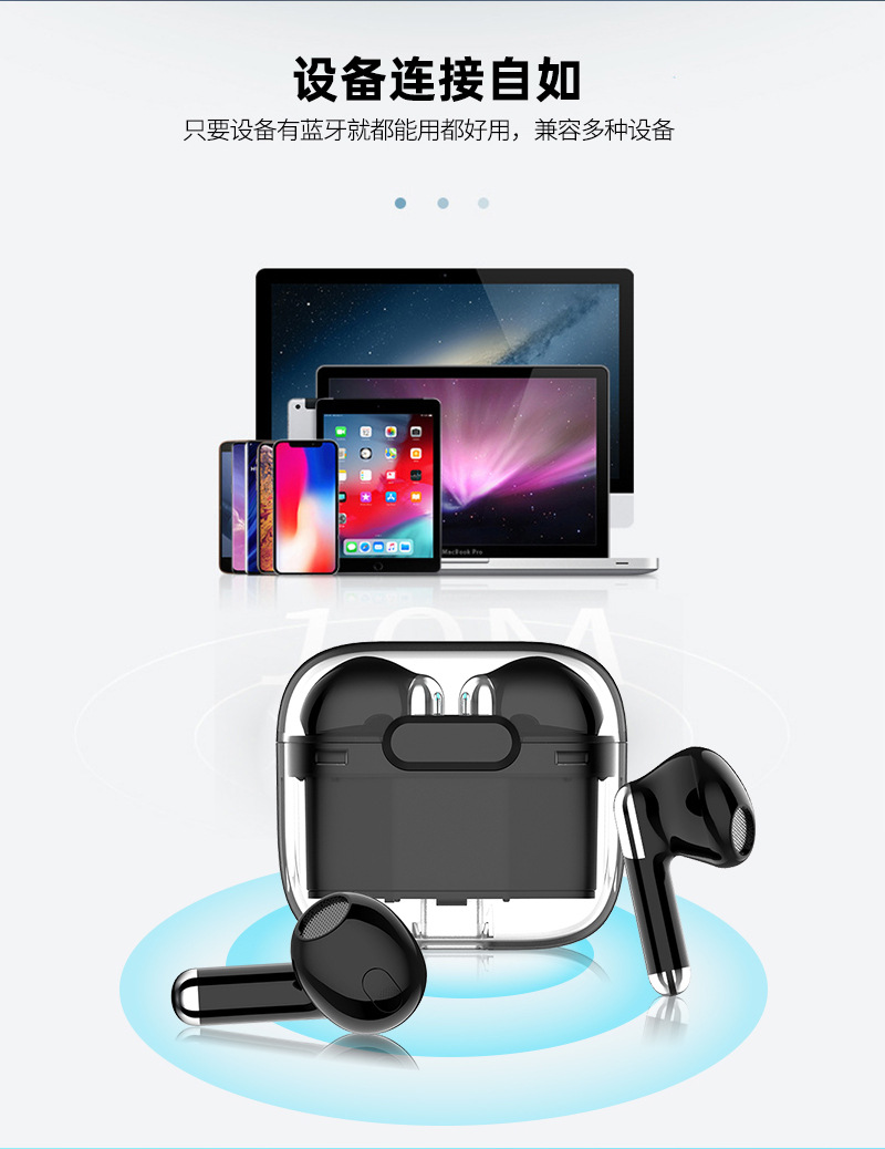 AI simultaneous interpretation version Bluetooth wireless headphones Space capsule TWS dual-label ENC high-definition call stereo factory wholesale price pic 12