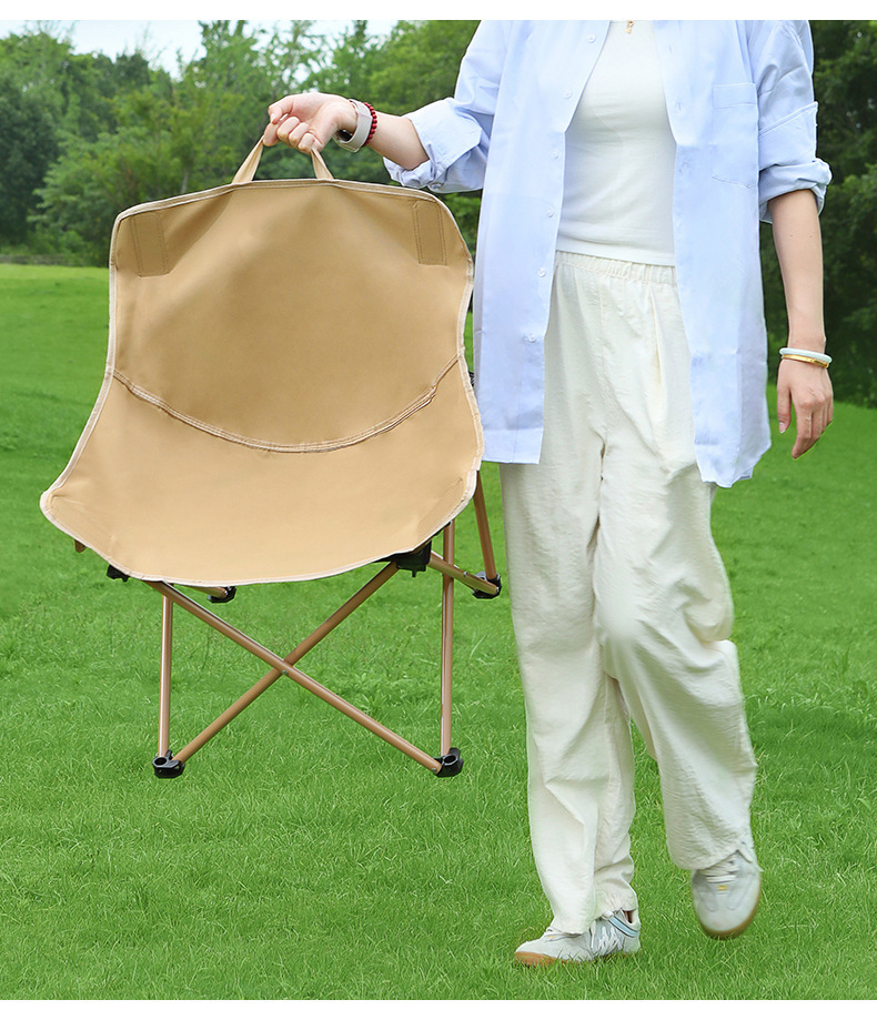 户外折叠椅简易轻便低背月亮椅休闲沙滩椅野外露营椅美术生写生椅详情12