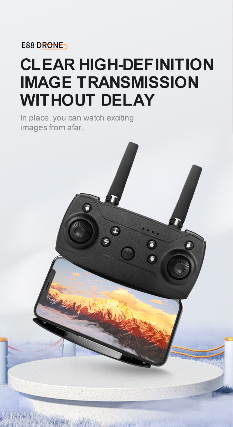 跨境E88&E99无人机遥控飞机工厂批发儿童玩具四轴飞机高清长续航详情16