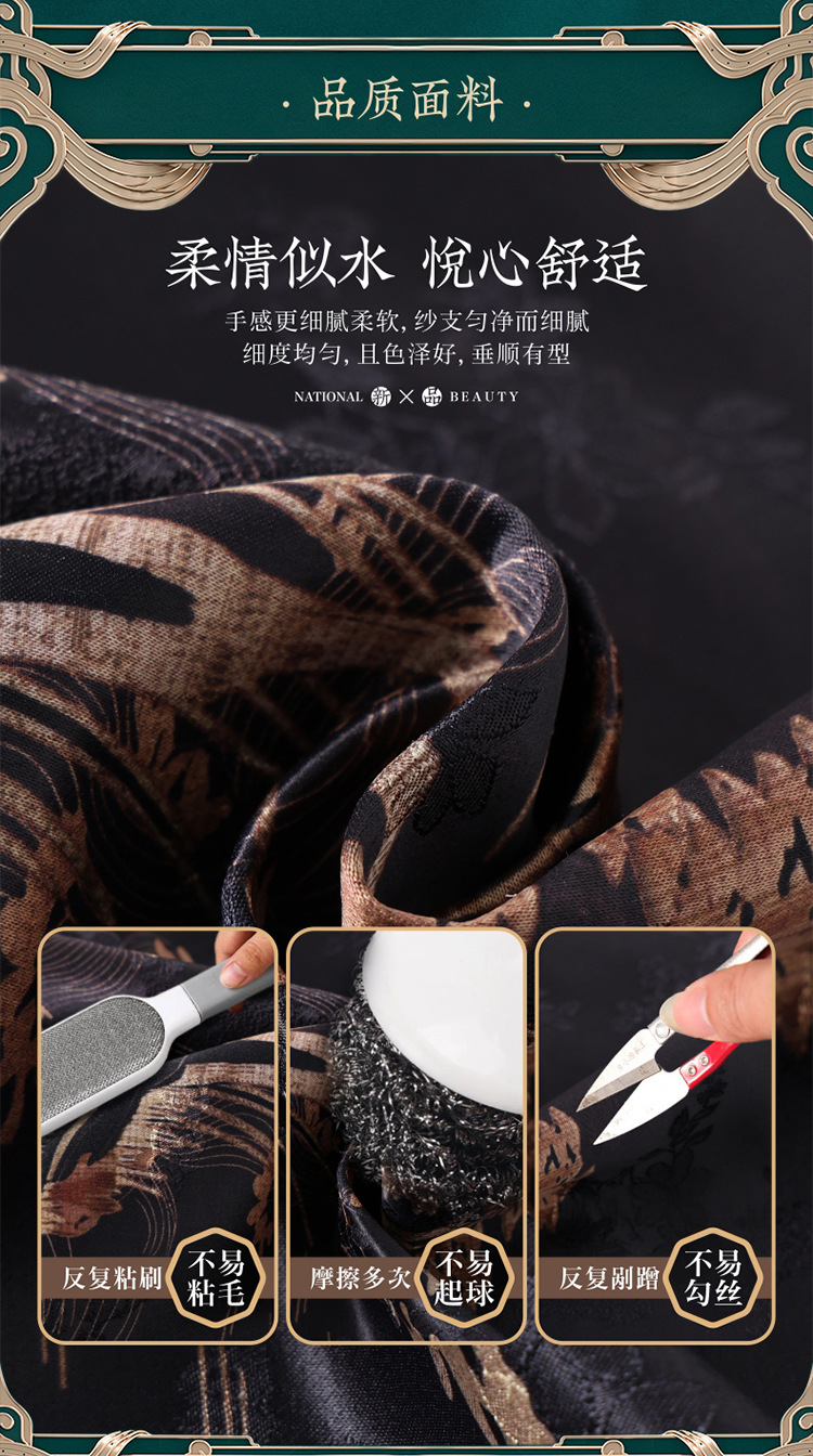 The 2026 new spring vest for middle-aged mothers with a national trend style, featuring a round-neck casual Tang suit for middle-aged and elderly women pic 8