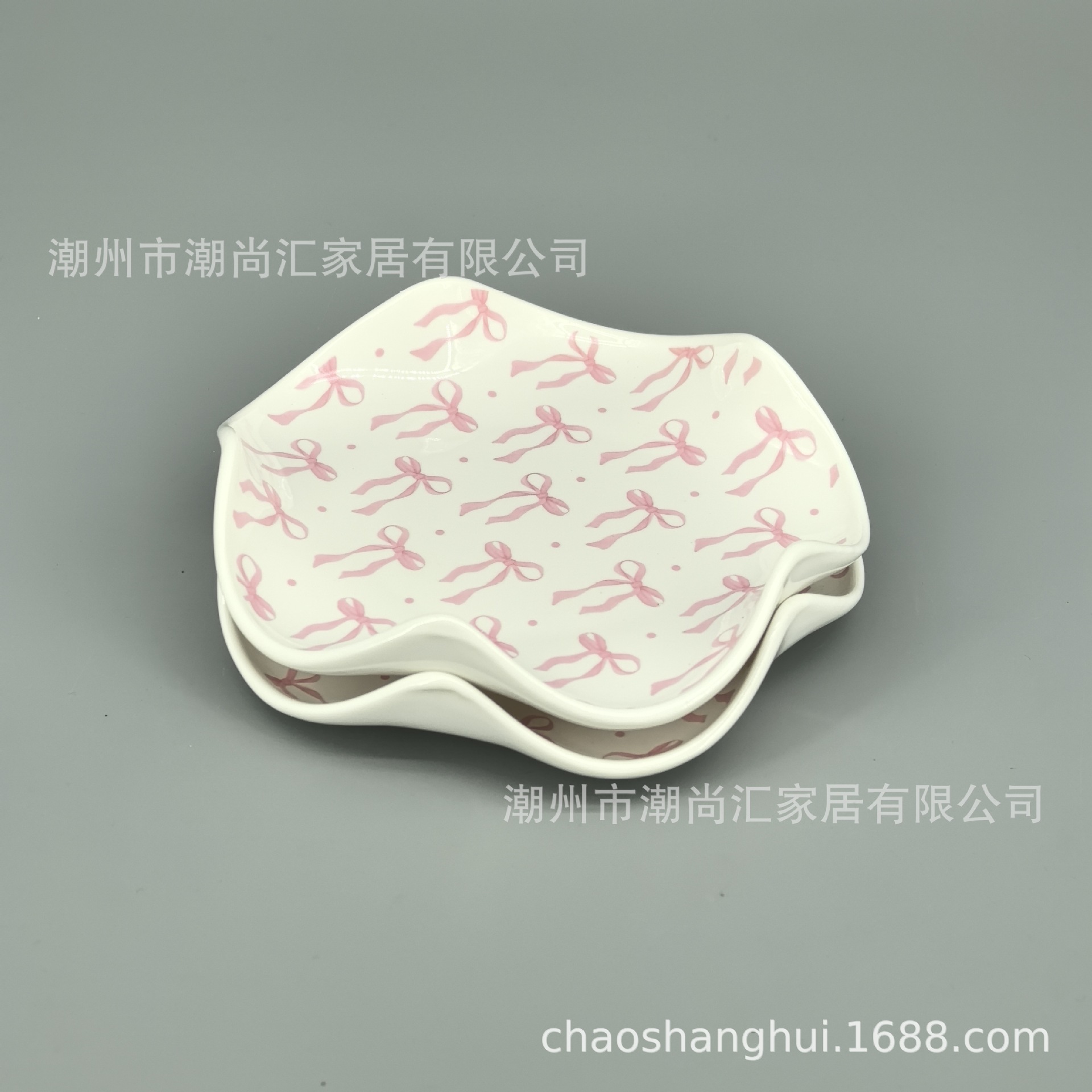 陶瓷勺托搁勺器家居厨房陶瓷花瓣形汤勺架小菜碟西餐餐具托首饰盘详情13