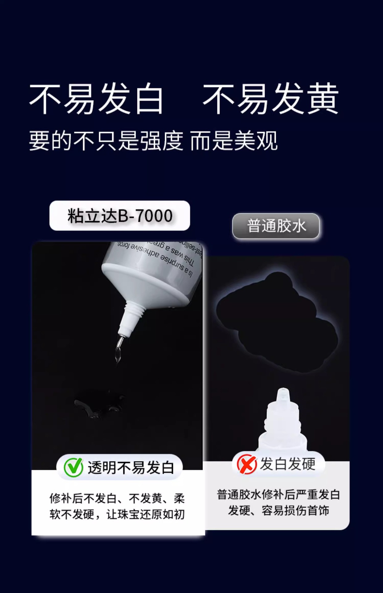 粘珠宝胶镶钻专用沾首饰品珍珠针式透明无痕的粘钻树脂胶【YT28】详情15