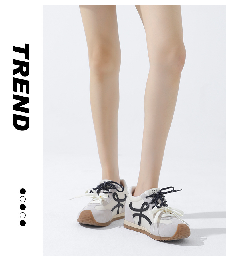 厚底休闲鞋内增高6cm小众设计女鞋2025新款百搭运动鞋复古德训鞋详情13