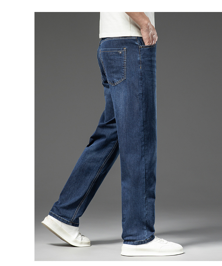 男士牛仔裤2025新款夏季宽松商务男装爸爸薄款男直筒裤现货代发详情15