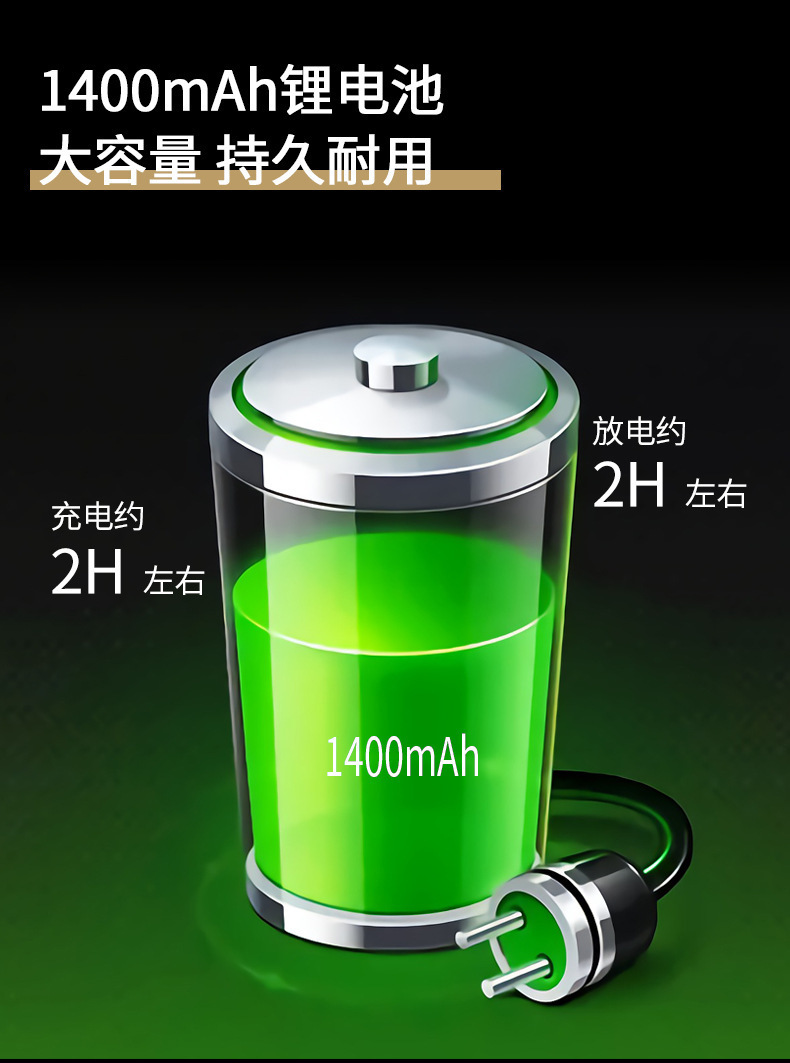 跨境新款男士剃须刀电动往复式数显刮胡理发多功能电动剃刀便携式详情9