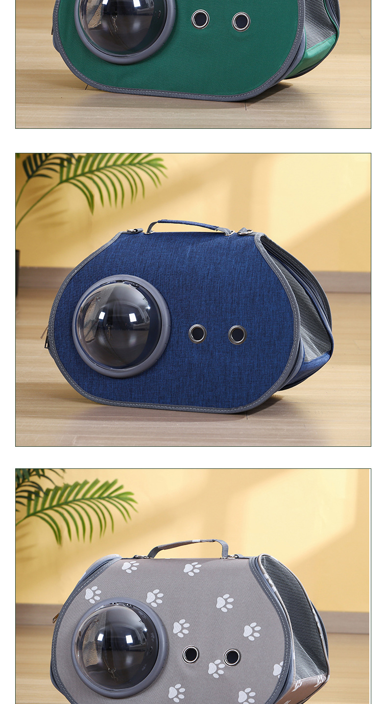 Rongka Pet Cross-border foldable breathable Cat Bag, portable crossbody and hand-held pet bag, Space Visible cat bag pic 12