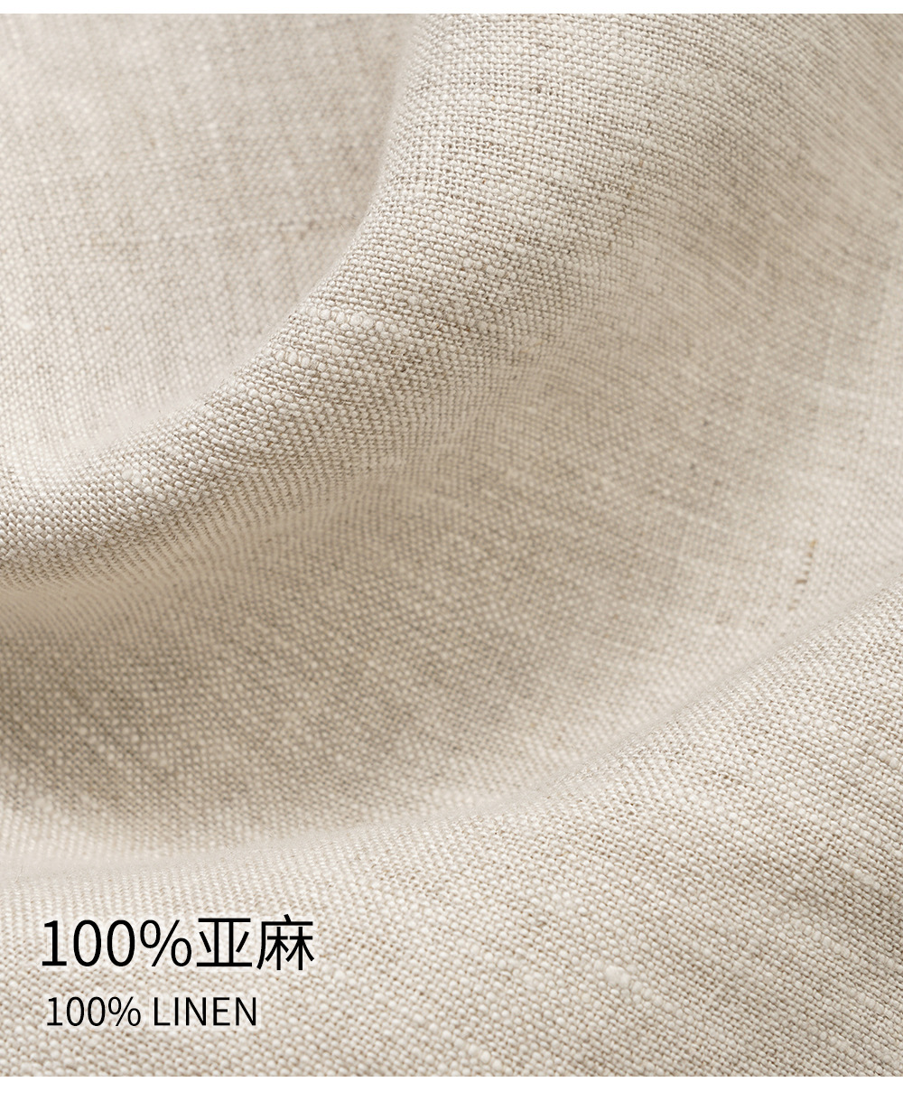 Linen loose straight-leg pants for commuting, long pants with a high-quality feel for old money, high-waisted fashionable linen casual pants for women in spring and summer pic 12