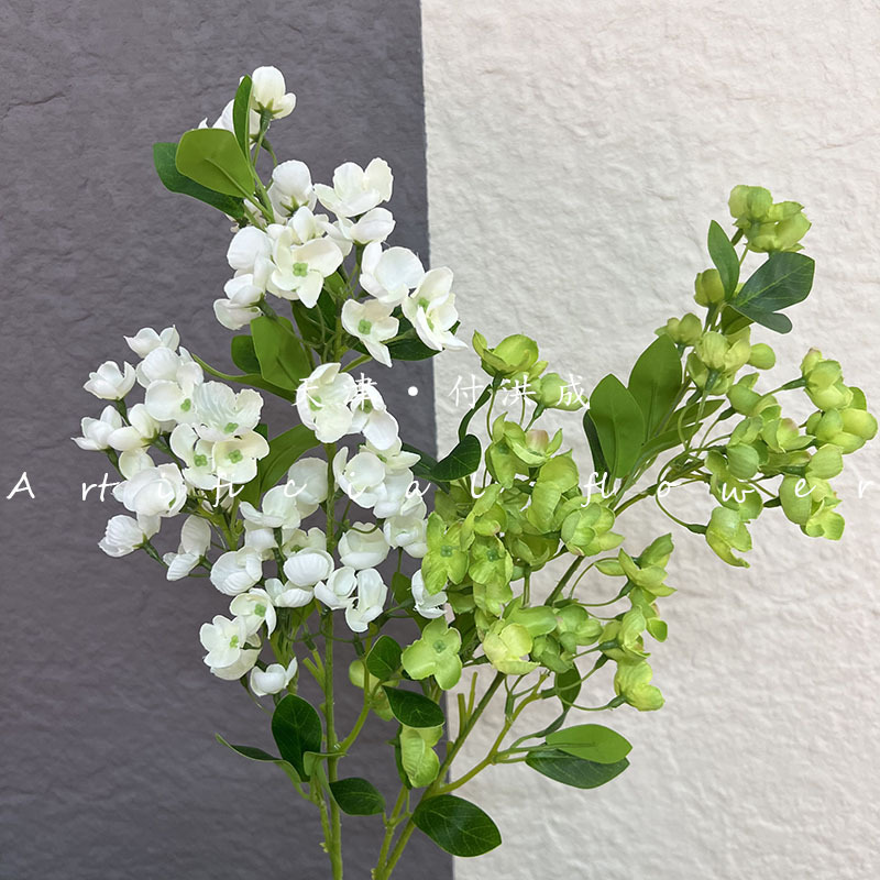 The new Beauty Finger wedding hall ceiling stage on both sides of the main background floral soft decoration with artificial flowers pic 10