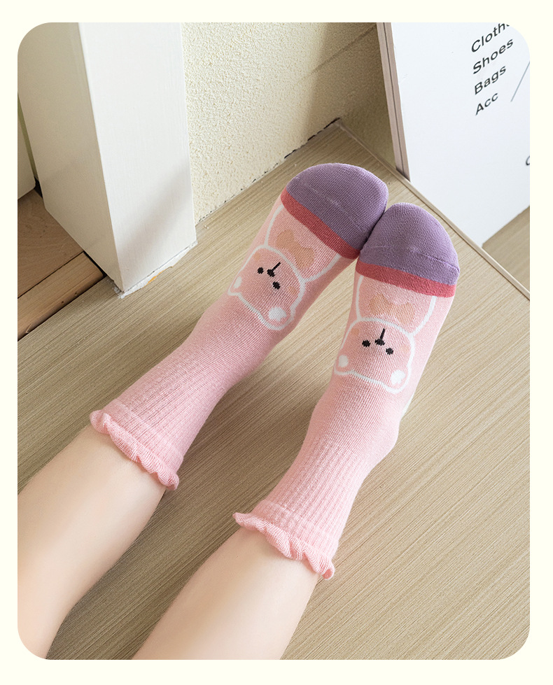 儿童袜子秋冬季女童袜卡通可爱中筒棉袜男童宝宝吸汗学生童袜批发详情12