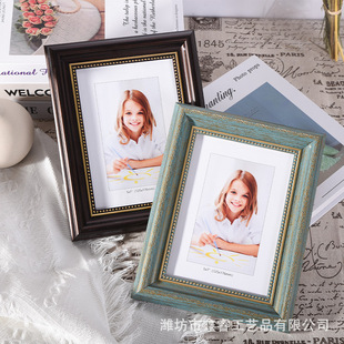 美式简约相框6寸7寸8寸书法摆件A4摆台影楼婚纱照挂墙8开画框批发详情3