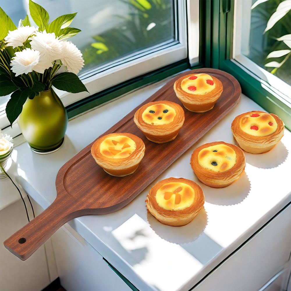 Portuguese egg tart models that are indistinguishable from the real thing, fridge magnets, original egg tarts, film and television props, house play toys, high-quality pastries and snacks pic 2